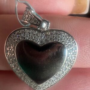 Elegant Silver Heart Pendant